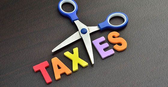 scissors and the alphabet TAXES