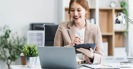 Dynamic young Asian businesswoman adeptly maneuvers through complexities of finance entrepreneurship, leveraging expertise to navigate the competitive landscape with strategic acumen resilience.